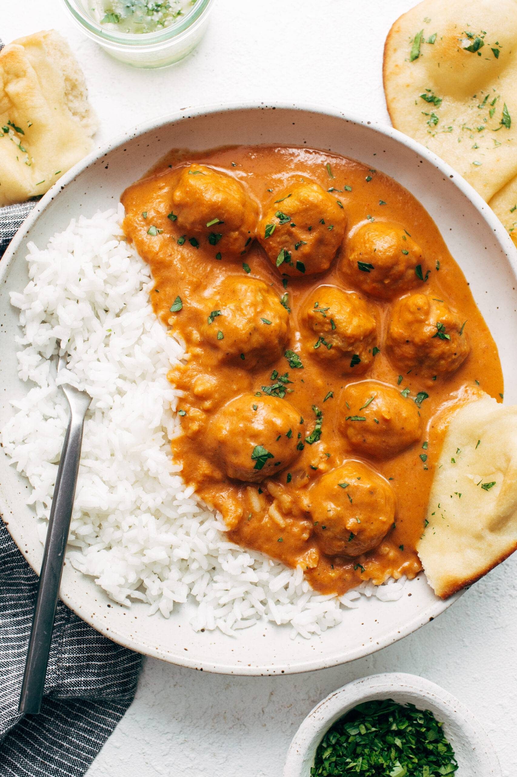 Butter Chicken Meatballs: Flavorful Twist, Perfect with Naan